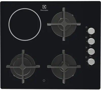  Electrolux EGE6182NOK / 3Gas+1Electric / 60cm / Black Glass (alt)